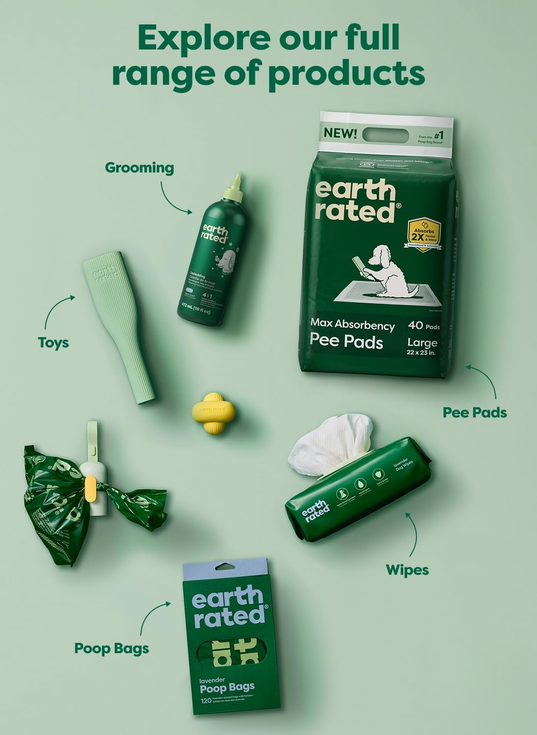 Earth Rated XL dog & puppy pee pads
